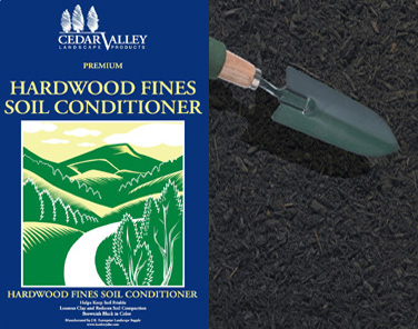 Hardwood fines soil conditioner
